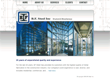Tablet Screenshot of bfsteelinc.net